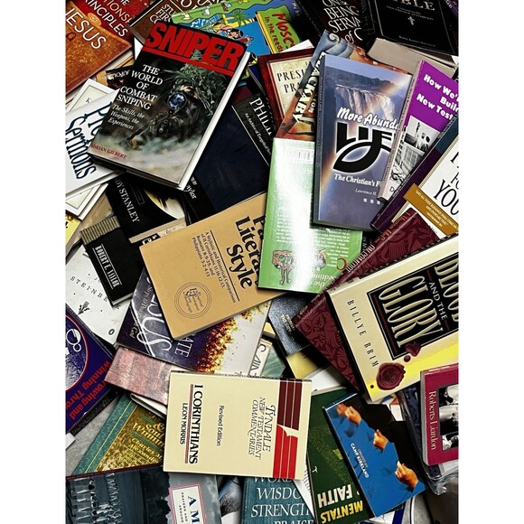 Lot of 100 Christian Prayer Bible Jesus Christ Stories Religion Book RANDOM*MIX